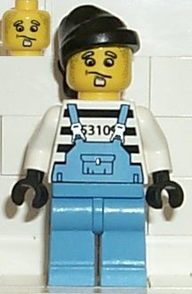 LEGO Minifigure-Xtreme Stunts Brickster Henchman with Medium Blue Overalls #1-Island Xtreme Stunts-IXS006-Creative Brick Builders